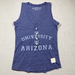 University of Arizona Top Women's‎ Small Blue Gray Sleeveless Scoop Neck FLAW